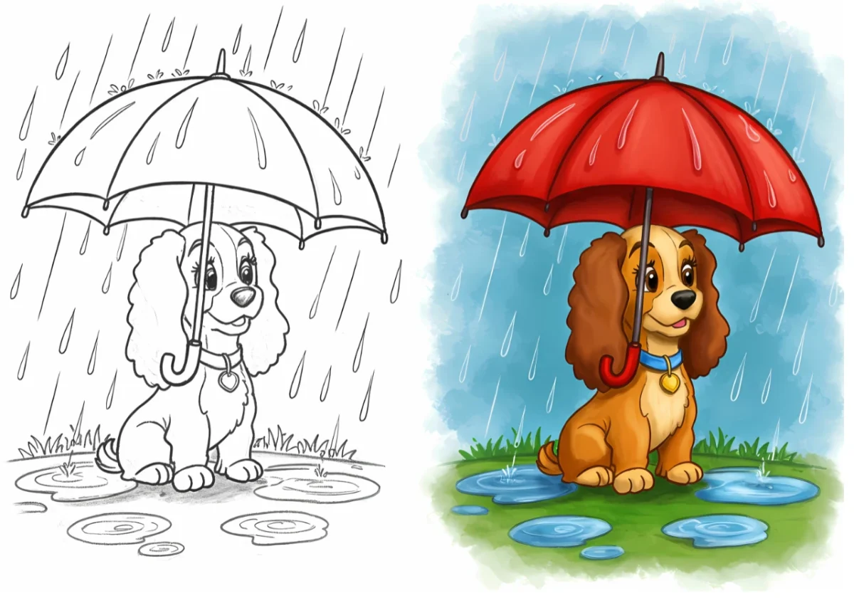 lady and tramp coloring pages​