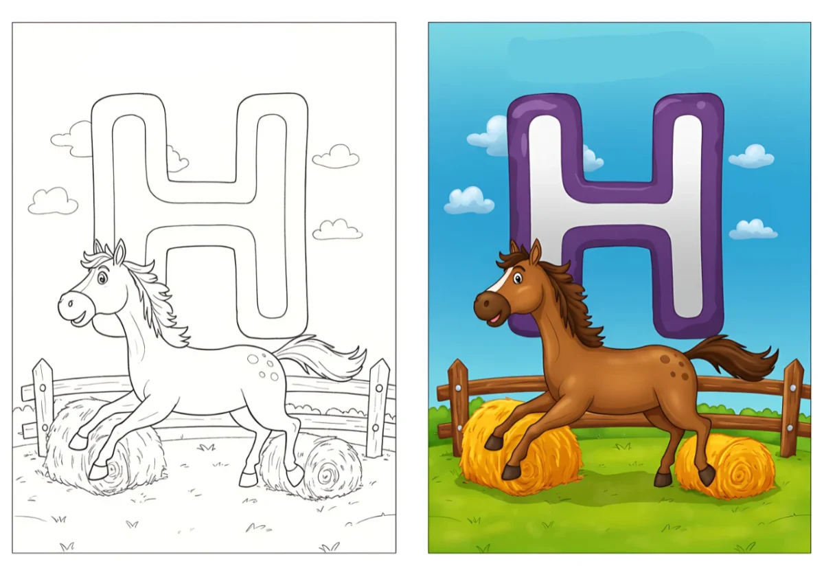 alphabet coloring pages