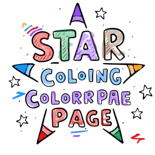 star coloring page