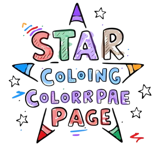 star coloring page