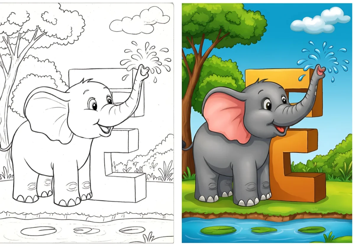 alphabet coloring pages
