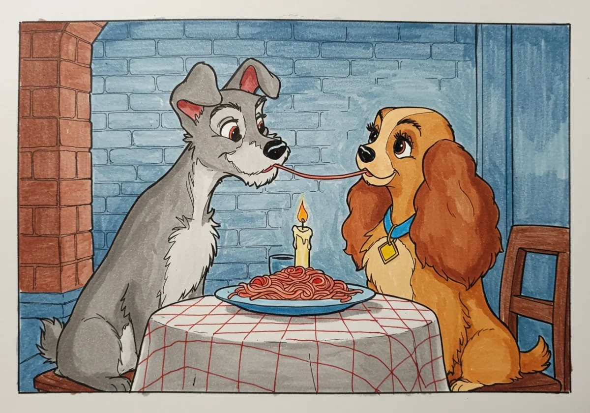 lady and tramp coloring pages​