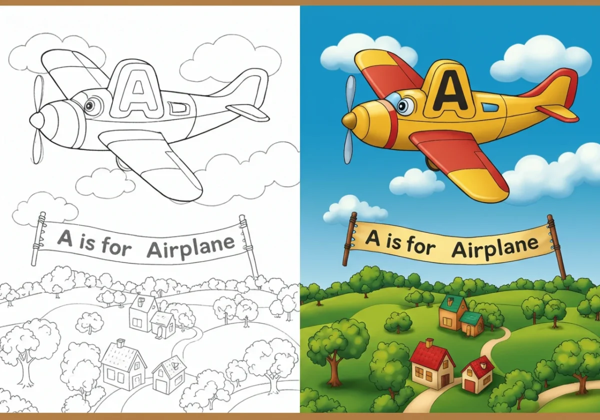 alphabet coloring pages