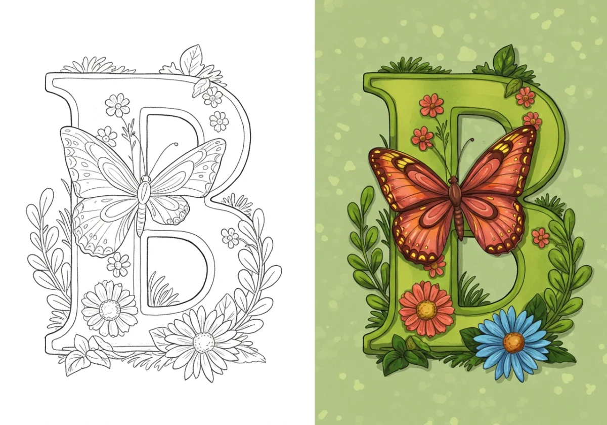alphabet coloring pages