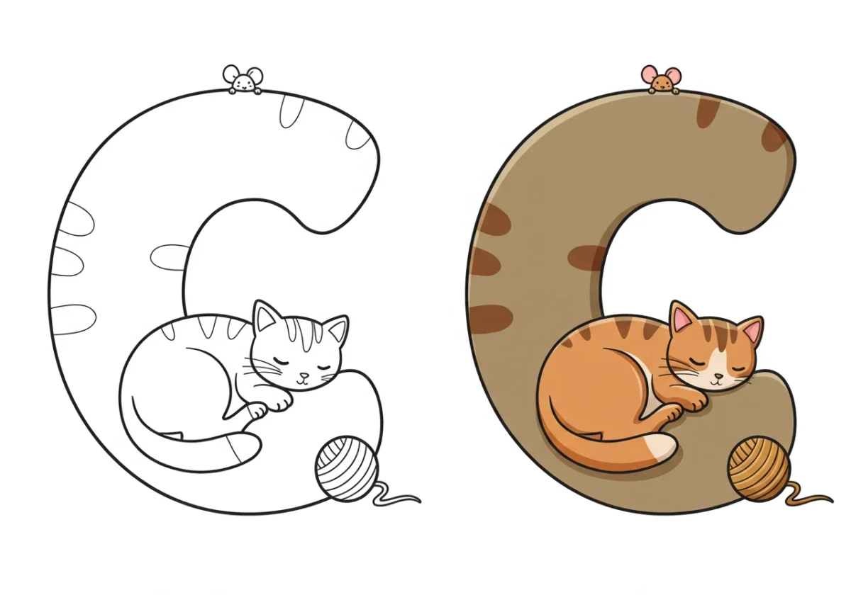 alphabet coloring pages
