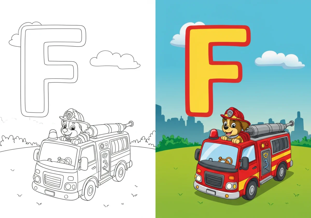 alphabet coloring pages