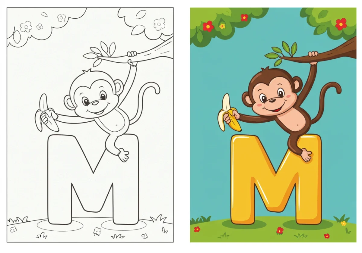 alphabet coloring pages