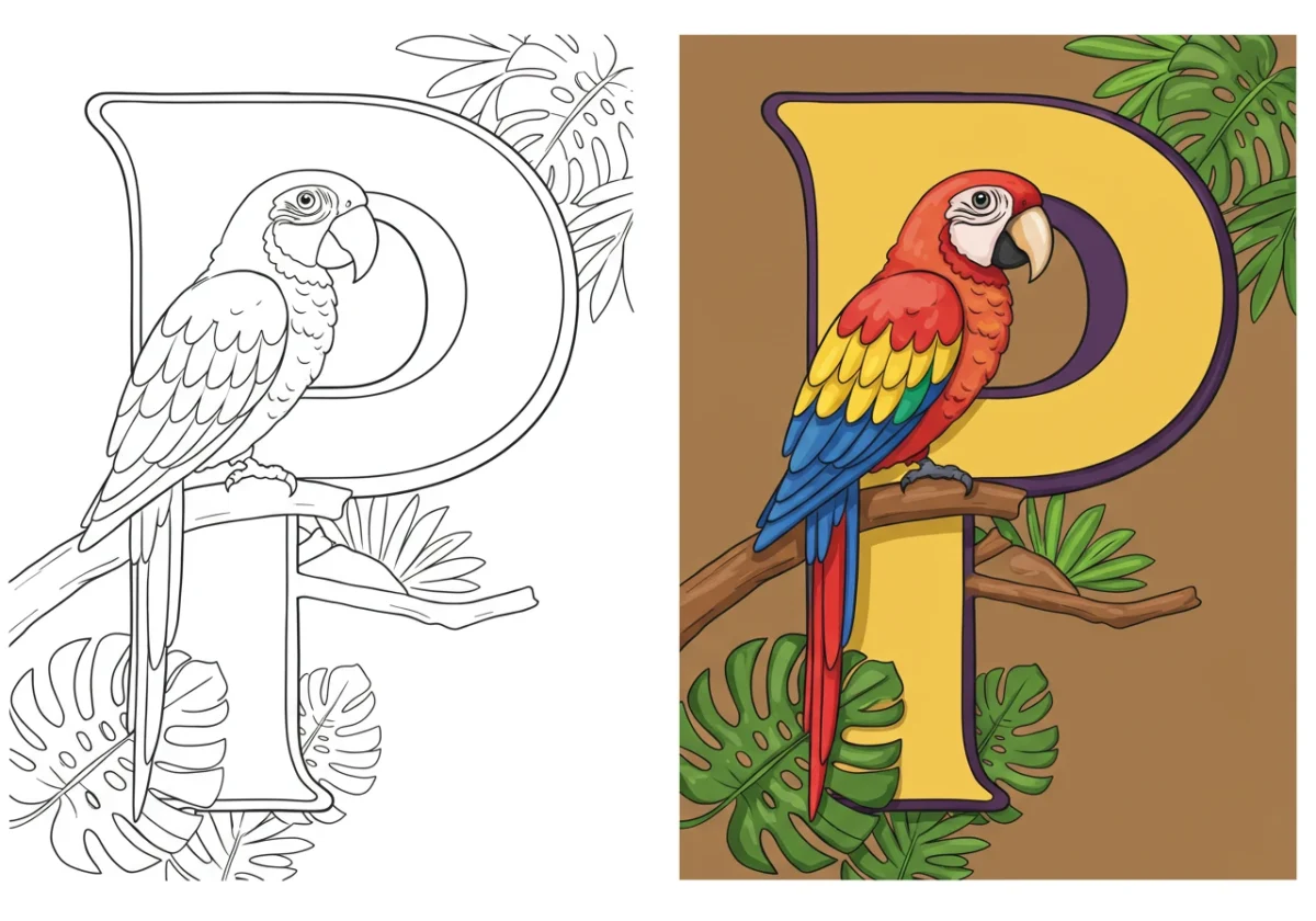 alphabet letters coloring pages