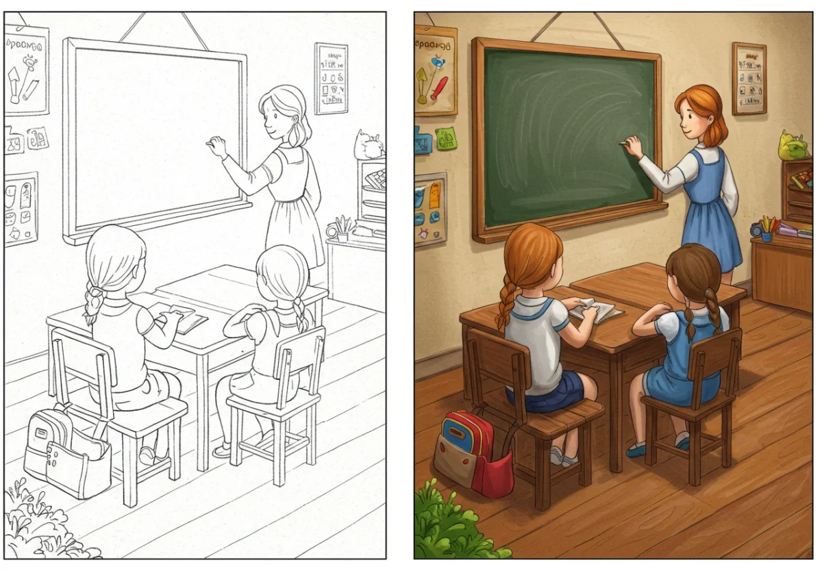 colonial life coloring pages