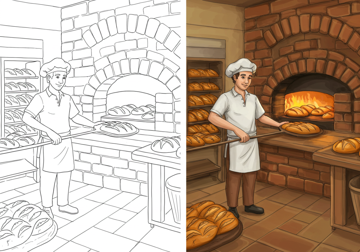 colonial life coloring pages