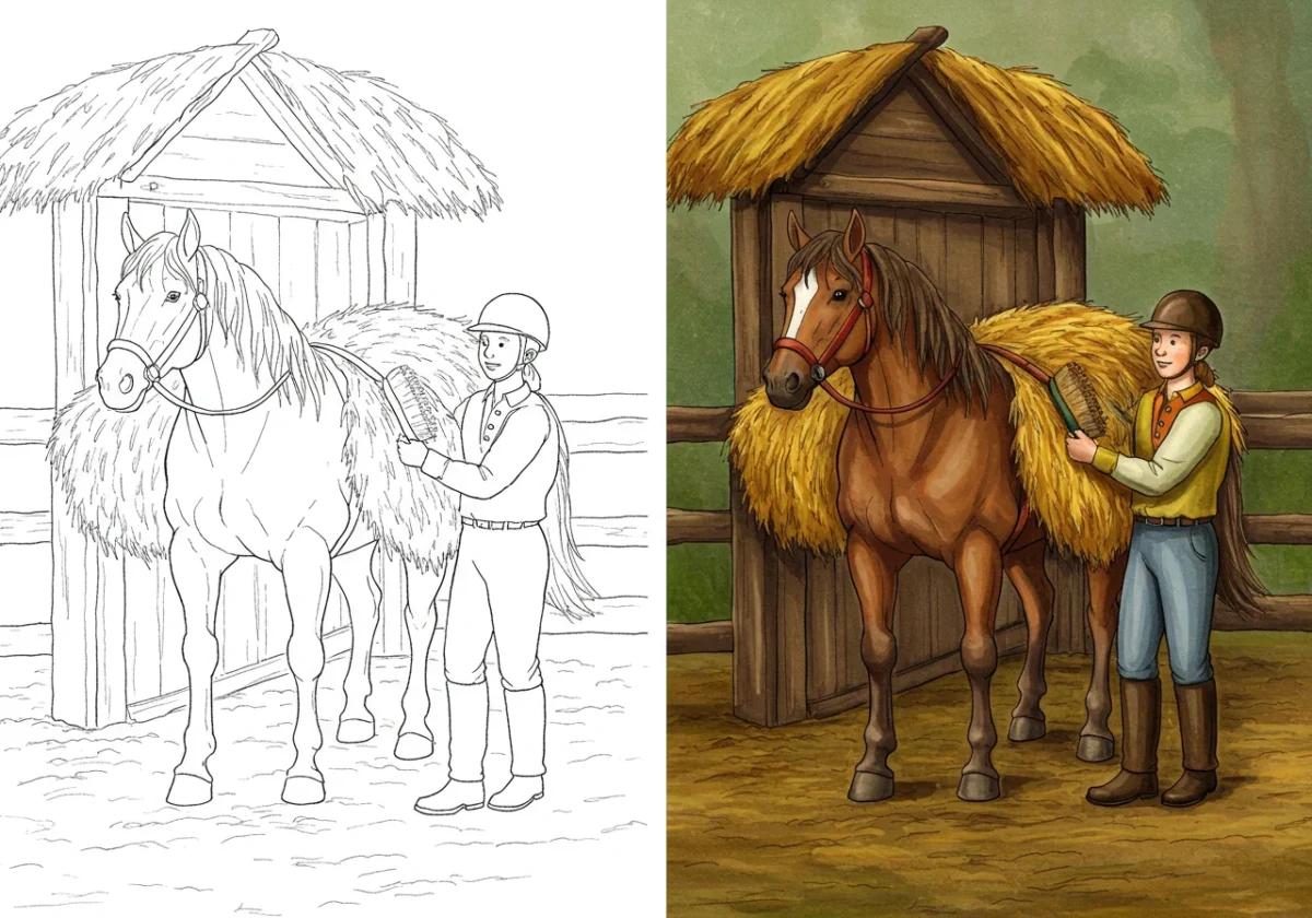 colonial life coloring pages