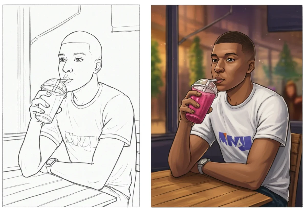 mbappe coloring pages