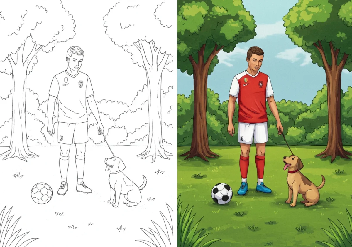 ronaldo coloring pages