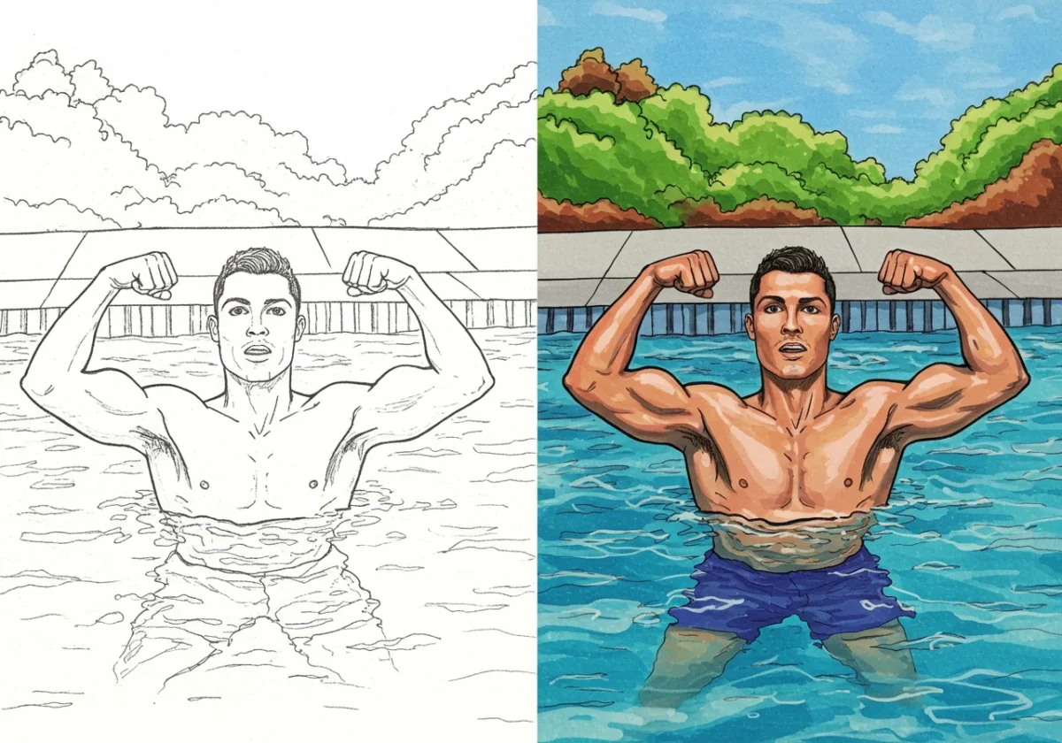 ronaldo coloring pages