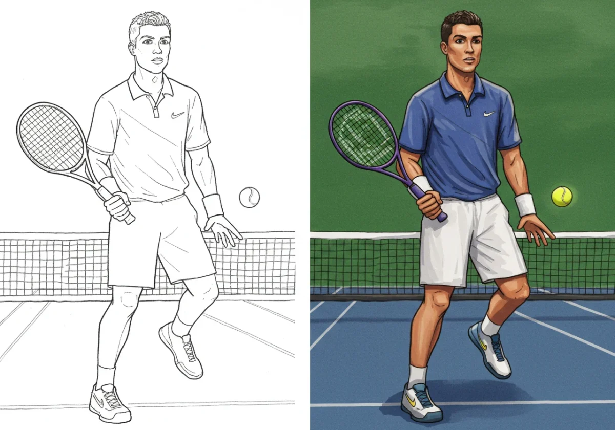ronaldo coloring pages