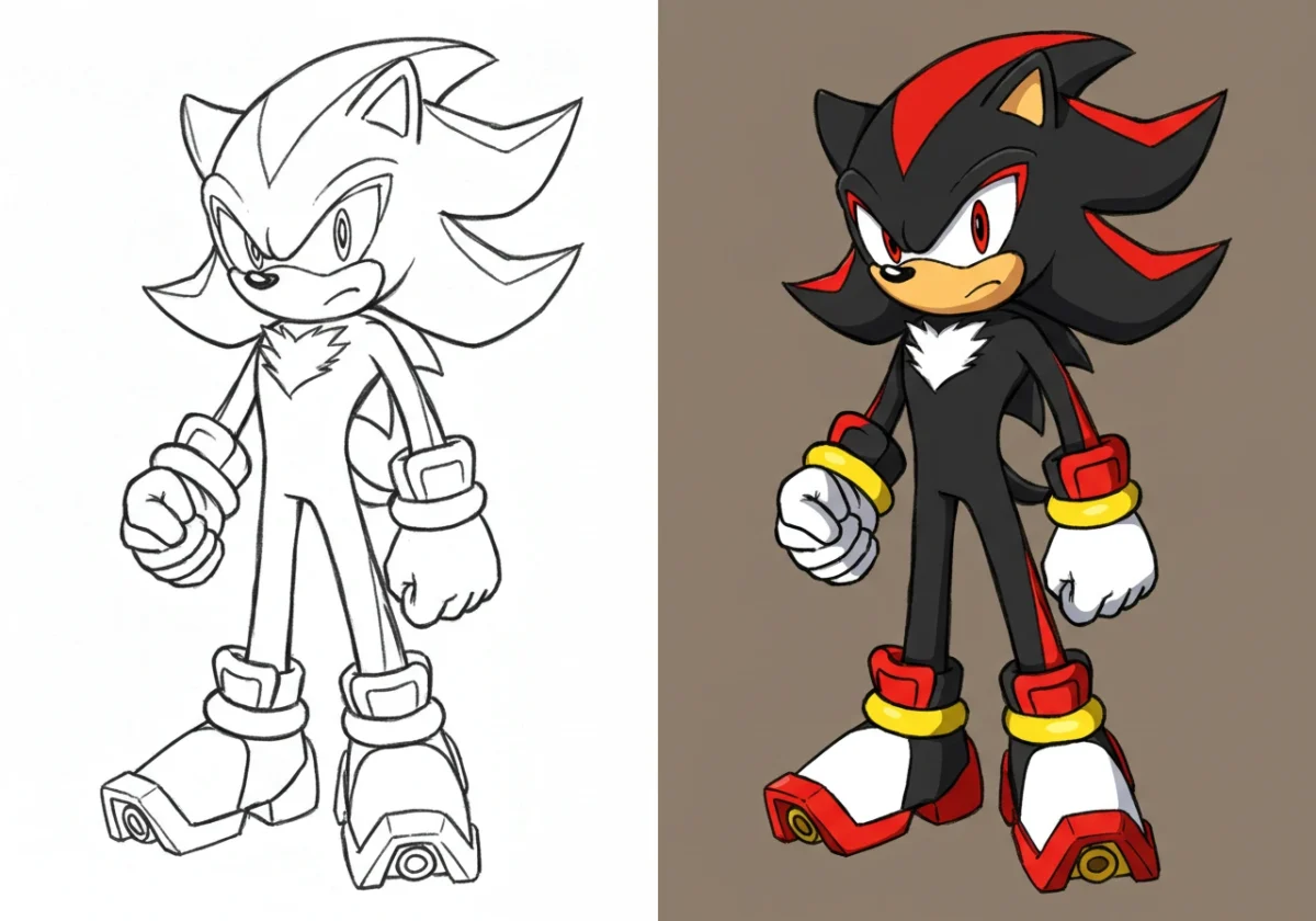 shadow coloring pages