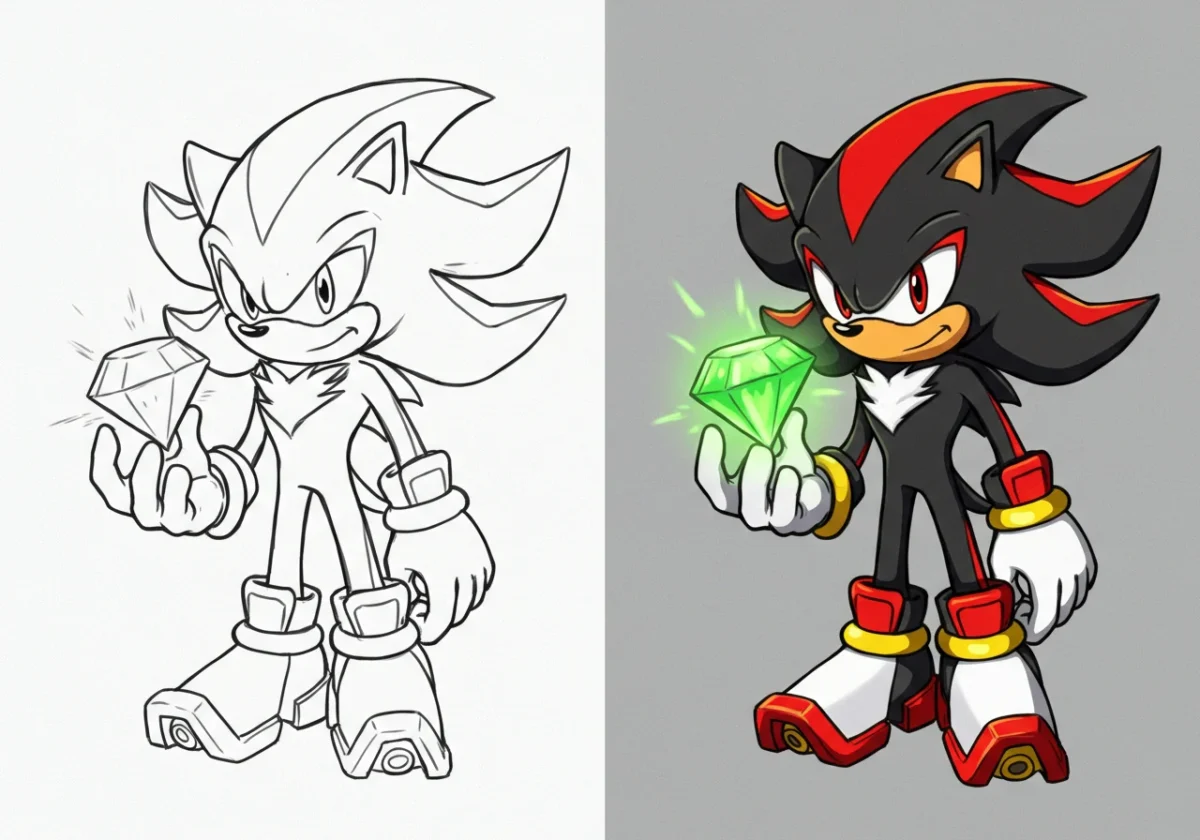 shadow coloring pages