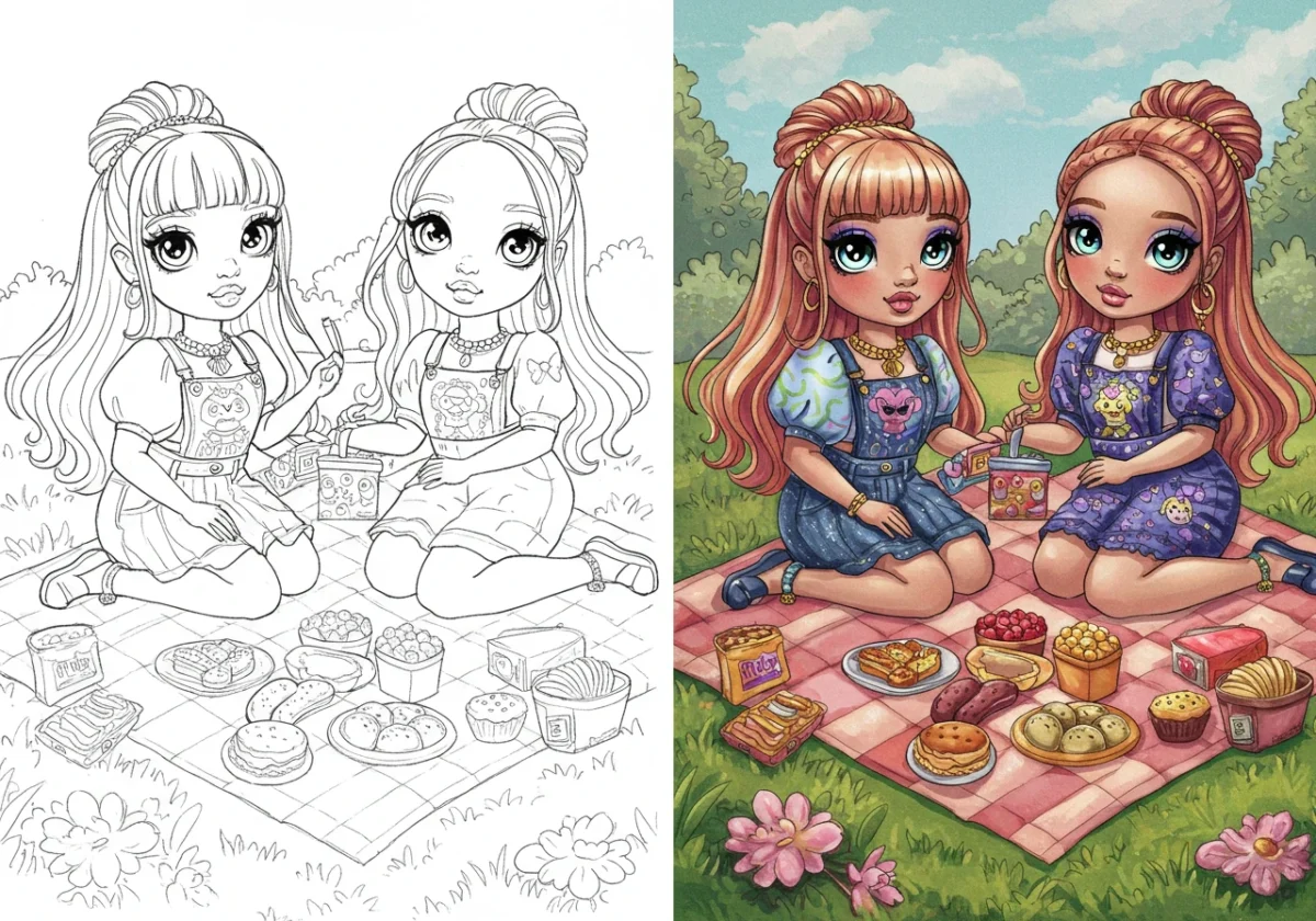 rainbow high coloring pages