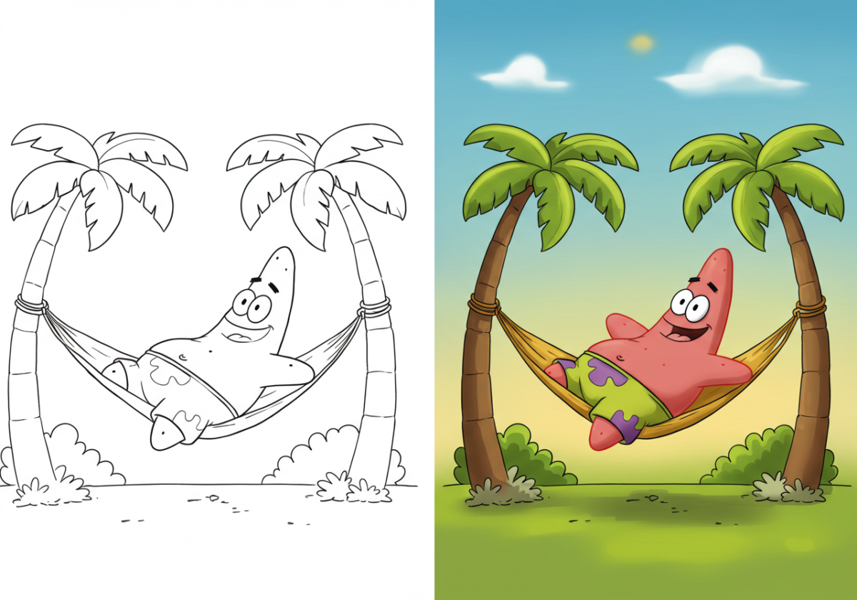 patrick star coloring pages