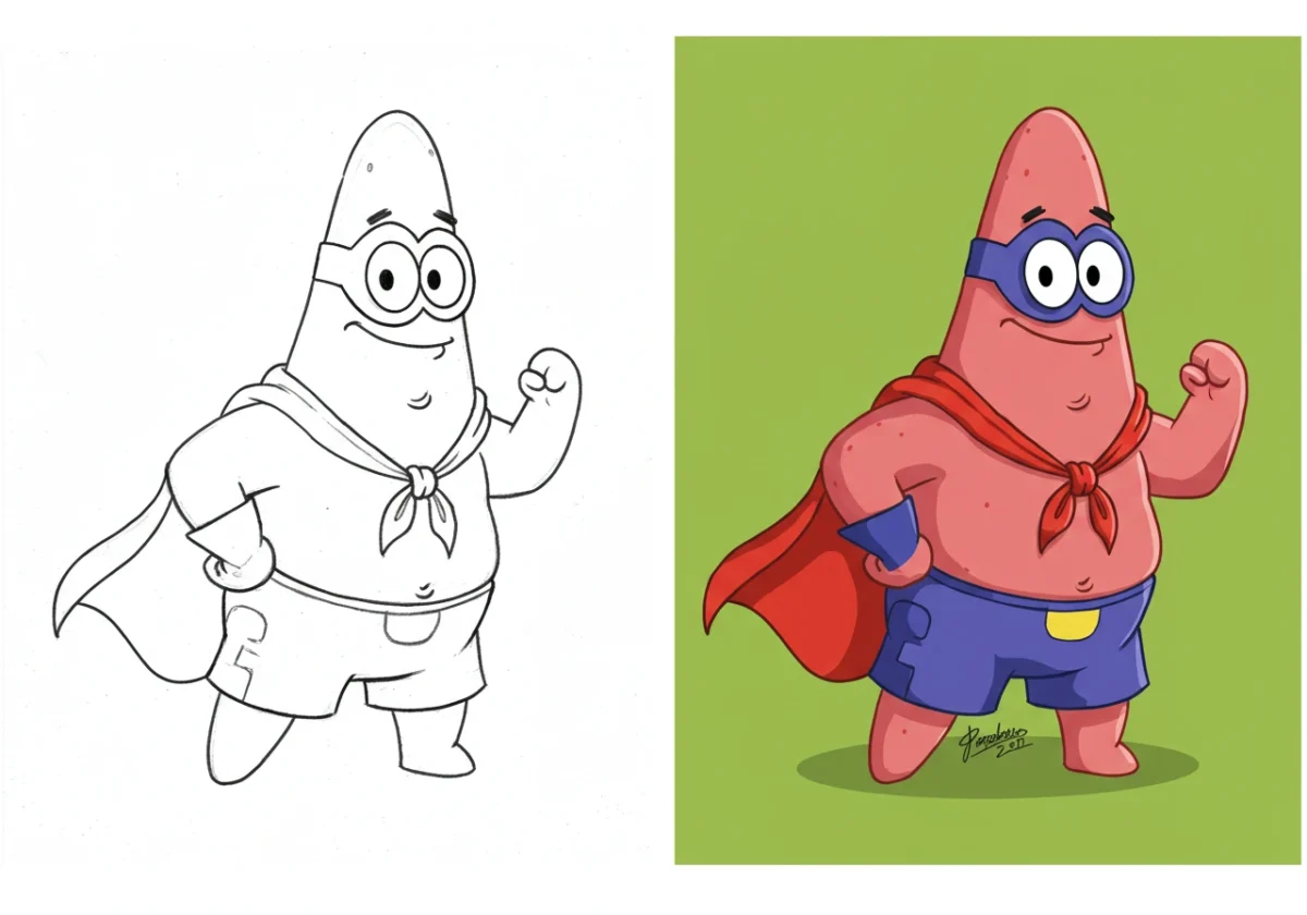 patrick star coloring pages