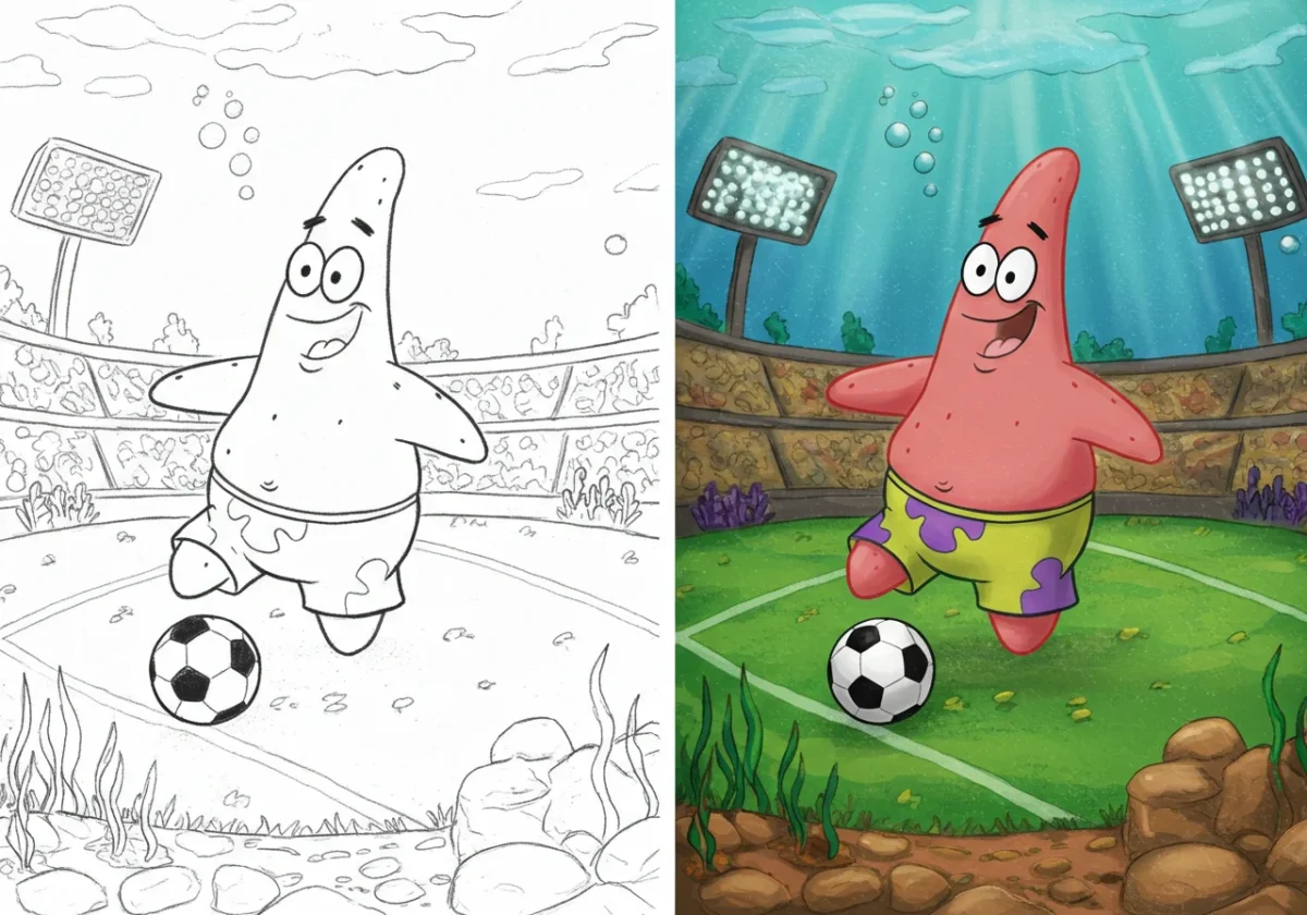 patrick star coloring pages