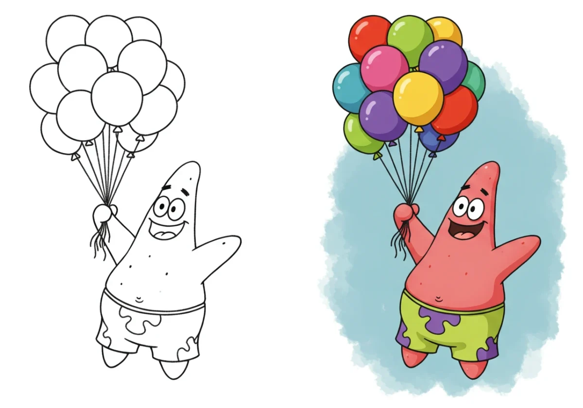 patrick star coloring pages