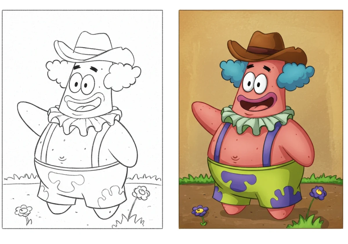 patrick star coloring pages