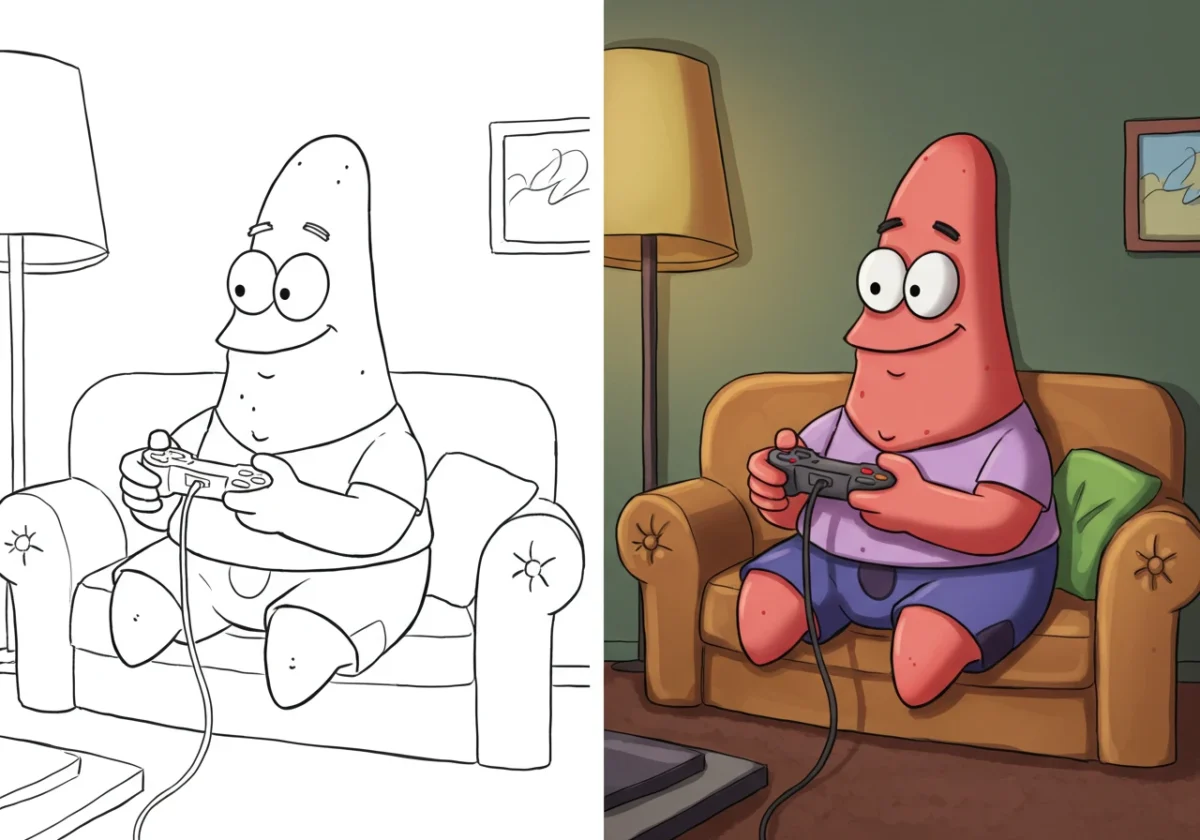 patrick star coloring pages