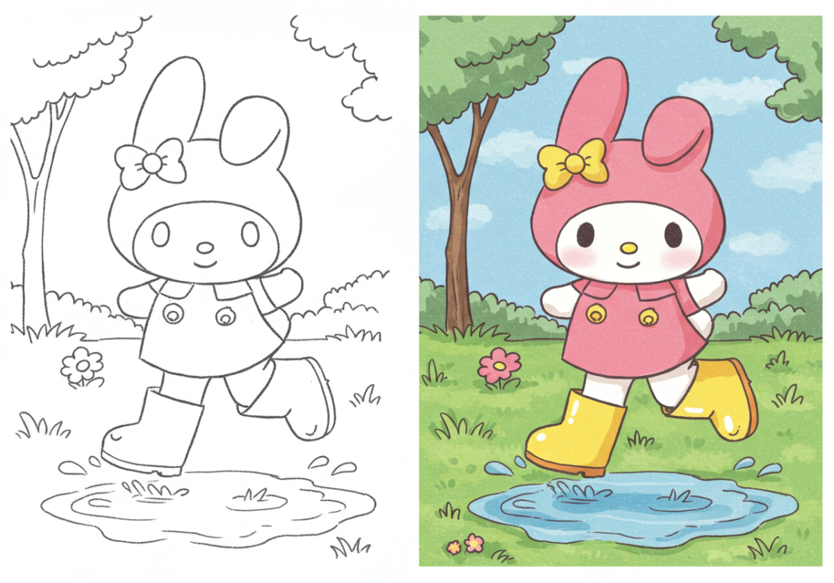 my melody coloring pages