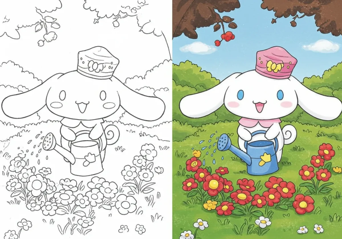 Cinnamoroll Coloring Pages - Free PDF Printables