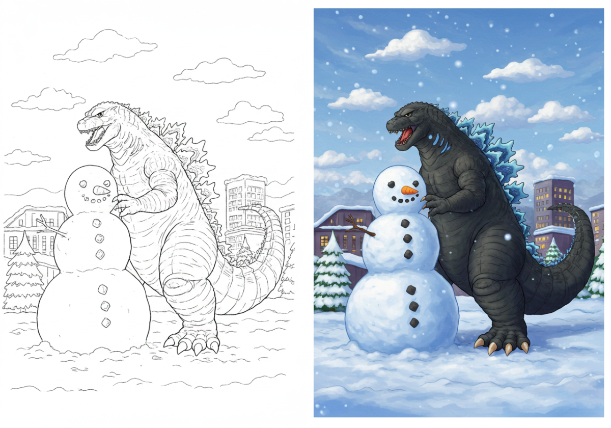 godzilla coloring pages