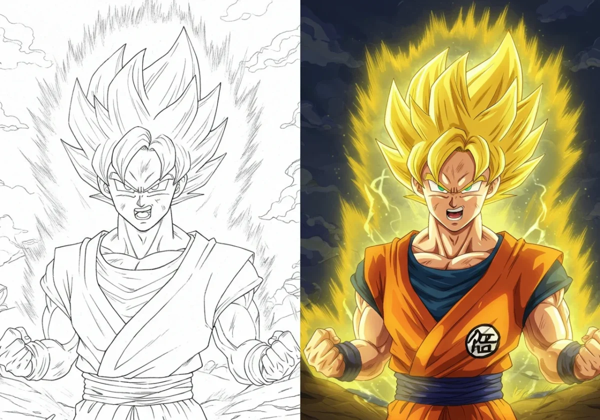 goku coloring pages