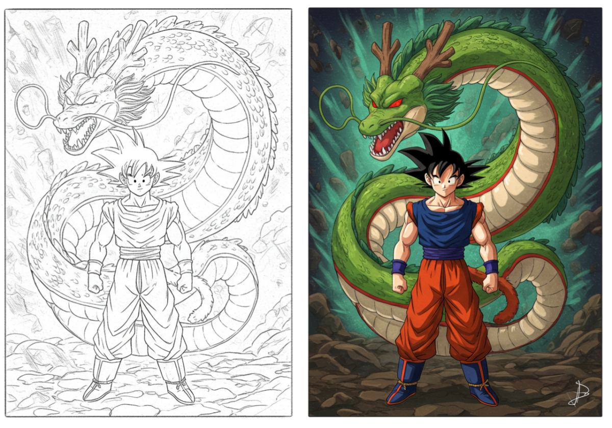goku coloring pages