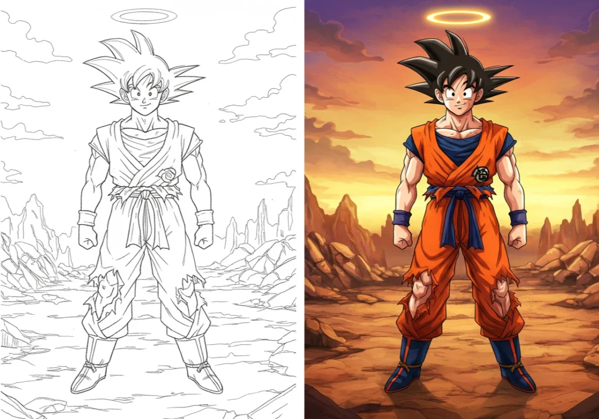 goku coloring pages