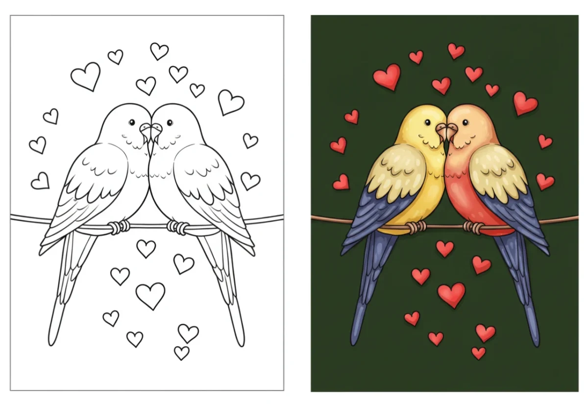 bird coloring pages​