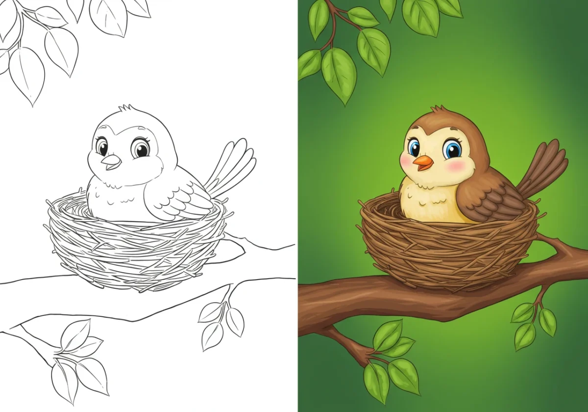 bird coloring pages​