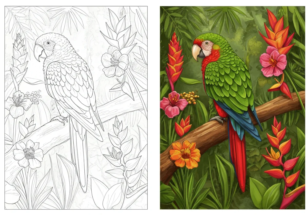 bird coloring pages​