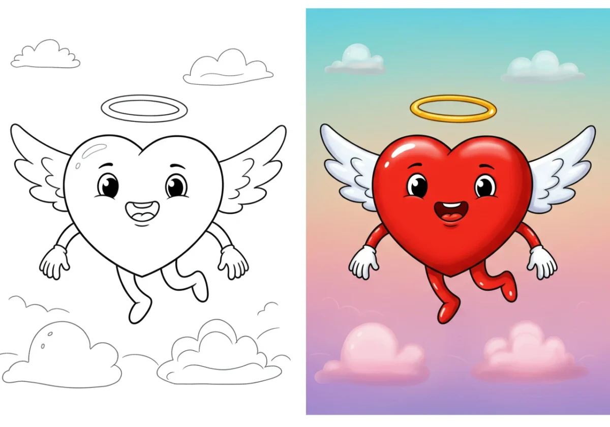 heart coloring pages