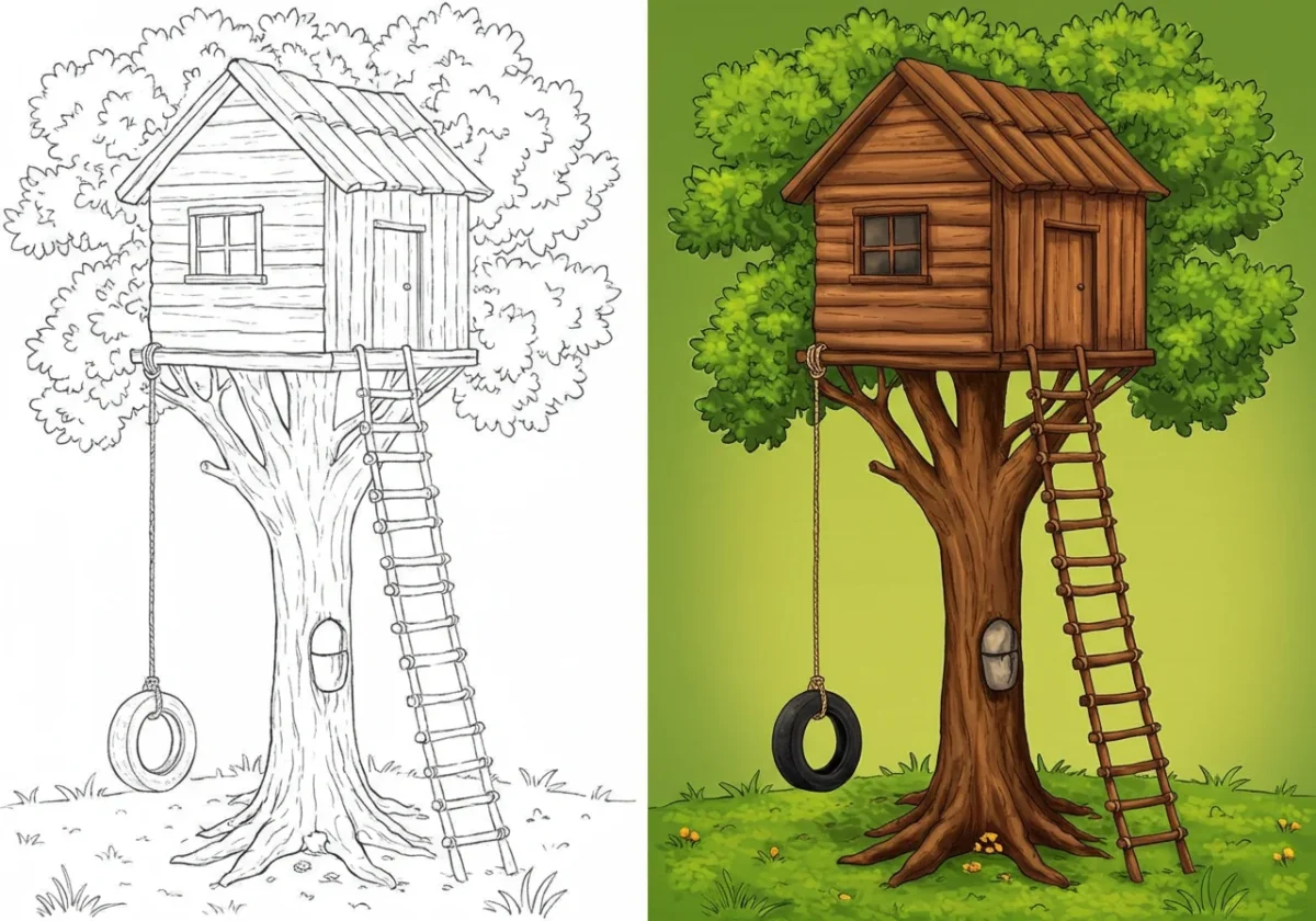 house coloring pages​