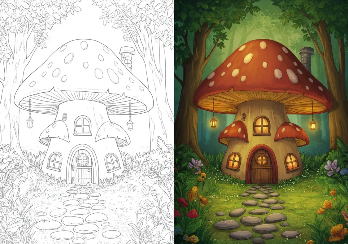 house coloring pages​