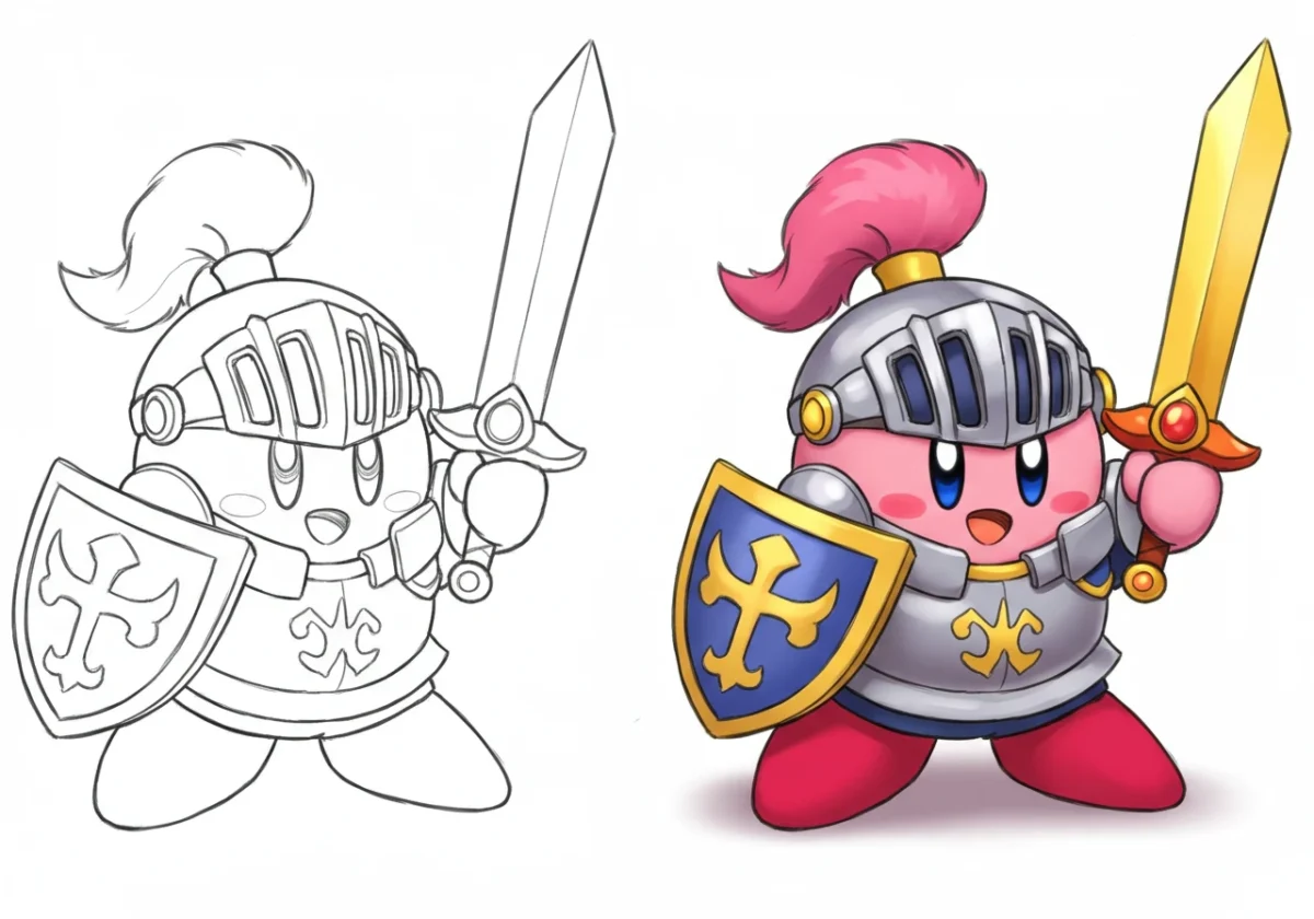 kirby coloring pages​