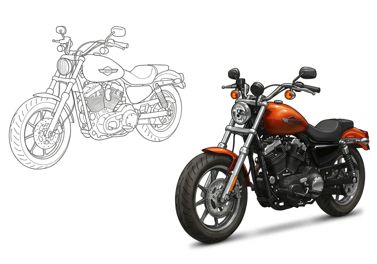 motorcycle coloring pages